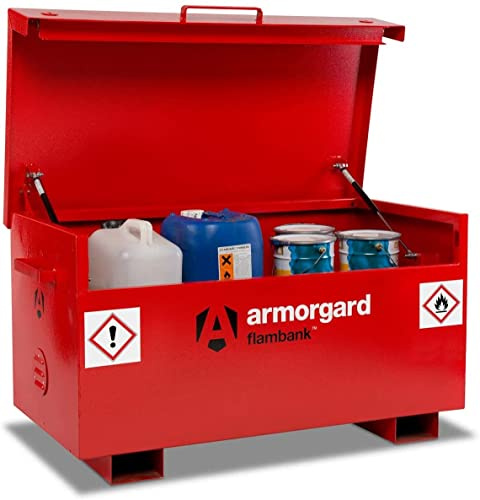 Armorgard Flambank Chemical and Flammables Secure Site Storage Box 765mm 675mm 670mm