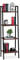 Relaxdays Standregal, modernes Leiterregal m. 4 Ablagen, Pflanzen, Bücher & Deko, Vintage, HBT 136 x 44 x 31,5 cm, braun, Eisen