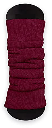 STEVEN Beinwärmer aus Wolle für Damen I I Neues Design Legwärmer I Warm und Bequem Stulpen I Perfektes Wintergeschenk I Gr. Einheitsgröße, Wein