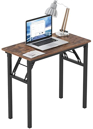 Need Mesa Plegable 80x40cm Mesa de Ordenador Escritorio de Oficina Mesa de Estudio Puesto de Trabajo Mesas de Recepción Talla Grande, AC5FB-8040