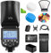 Godox V1 V1-S Flash for Sony Camera TTL Flash Speedlite 1/8000 HSS, 480 Full Power Flashes, 1.5s Recycle Time, 76Ws 2600mAh Li-ion Battery Round Head Flash Godox Flash Speedlight for Sony Cameras