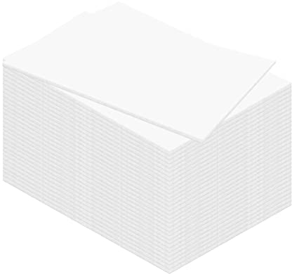 Kangaro Planchas de espuma DIN A4, color blanco, 29,7 x 21 cm, 3 mm, 30 unidades, para manualidades, presentación, modelismo, paspartú