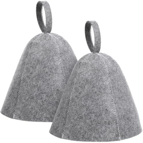Beavorty Thickened Felt Sauna Hat 1Pc Insulating Wool Shower Cap for Steam Room Use Breathable and Moisture Absorbing Sauna Accessory for Men and Women