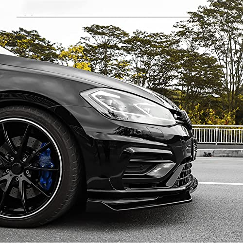 abrupt Auto Frontlippe Spoiler für VW Golf 7 7.5 MK7 MK7.5 GTI GTD R-LINE 2014-2019, FrontstoßStange Splitter FrontstoßStangenlippe Front Flaps Car Frontlippe Splitter Spoiler Wing, Autoschutz Decora