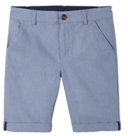 Vertbaudet Festliche Jungen Shorts, Bundweite verstellbar blau 128