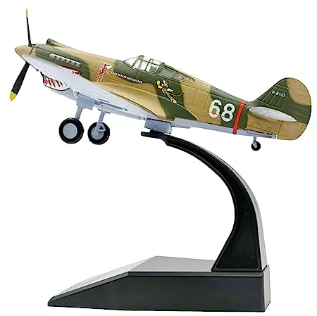 harayaa P40 1/72 Legierung Flugzeug Modell Sammlung Diecast Desktop Dekoration Miniatur Spielzeug mit Display Ständer für TV Schrank Schlafzimmer Dekor