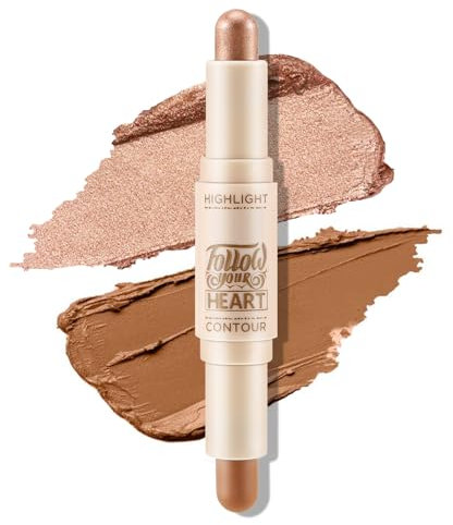 Boobeen 2 in 1 Contour Stick, Creme-Bronzer-Highlighter, Lidschatten-Stift, langanhaltend und wasserfest für alle Körperregionen