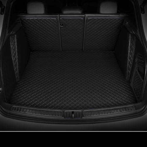 Auto Kofferraummatten Für Golf Alle Modelle Für Golf 6 7 5 Für GTI Für Golf R Variant Cabrio Tour Plus Wagon Stamm Matten Auto Kofferraum Schutzmatte (Farbe : All Black)