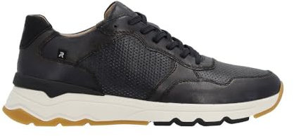 Rieker Herren Low Sneaker Blau Glattleder, Größe:44, Farbauswahl:blau