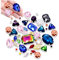 130pcs Strasssteine zum Aufnähen Rhinestones Crystal Strass zum Aufnähen Schmucksteine zum Aufnähen Glas Kristall Strass Steine zum Aufnähen Glassteine Glas Nähen Edelsteine Bunt für Kleidung,Gürtel