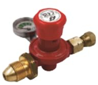 Tezla by iGT Propane Regulator With Gauge 0.5-4 bar Adjustable POL with 8mm nozzle