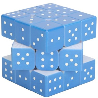 3x3 Braille-Geschwindigkeitswürfel, Taktiles Zauberpuzzle für Sehbehinderte und Blinde, Leicht und Tragbar, Drehen und Reibungsloses Spielen für Blinde Sehschwäche