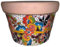 Blumenkübel Queso Grande Natural Weiss groß, aus Mexiko, Talavera