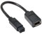 yanwuwa Câble convertisseur IEEE 1394 6 broches femelle vers 1394b mâle Firewire 400 à 800 20 cm de long