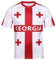 Bolognifi Maillot de football homme coupe Europe/Amérique T-shirt de football sweat Fans Footy demi manches(Georgia,L)