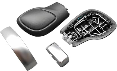 For VW Golf 6 Golf 7 R GTI Passat B7 B8 CC R20 Jetta MK6 GLI Seitenabdeckungen Leder Schwarz 4 Stück