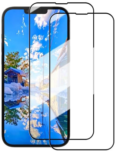 YOUULAR [2 Stücke Displayschutzfolie für Xiaomi Mi Note 10 Lite Schutzfolie aus gehärtetem Glas, Härte 9H, hohe Transparenz, bruchsicher, blasenfrei, schwarzer Rand