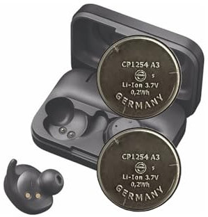 MUKUZI Pack de 2 pilas CP1254 A3 compatibles con auriculares Bluetooth So-ny WF-1000X WF-XB700 WF-SP700N WF-SP900 y Galaxy Buds Live/Buds Wireless Auriculares Bluetooth (Reemplazo para CP1254 A3)