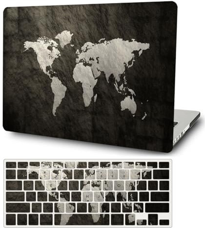 FFBOFFC Hülle Kompatibel mit MacBook Pro 13 Zoll 2015 2014 2013 2012 Freisetzung Modell A1502 A1425 mit Retina Display, Plastik Hartschale Schutzend Hülle & Tastaturschutz, Schwarze Karte