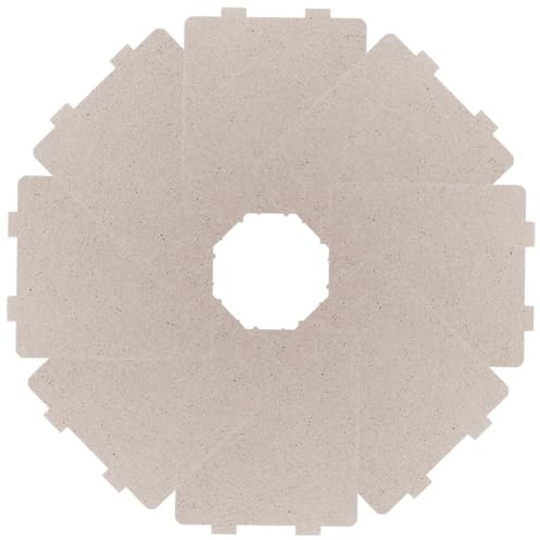 FELTECHELECTR 8pcs Microwave Oven Mica High Temp Resistant Cover for Microwave Waveguide Plate Replacement