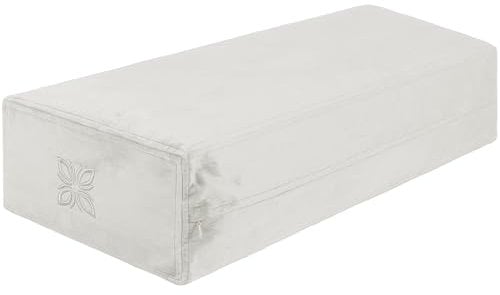 OMNANA® CUSHY™ Yogabolster eckig 65x30x15cm – Yoga Bolster mit Dinkelfüllung – Rechteckiges Kissen, Velvet Bezug, waschbar – Made in Germany – Passend für Yin Yoga