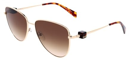 LIU JO Brille Größe 58 mm Gelb Gold Eye Size: 58 Bridge: 16