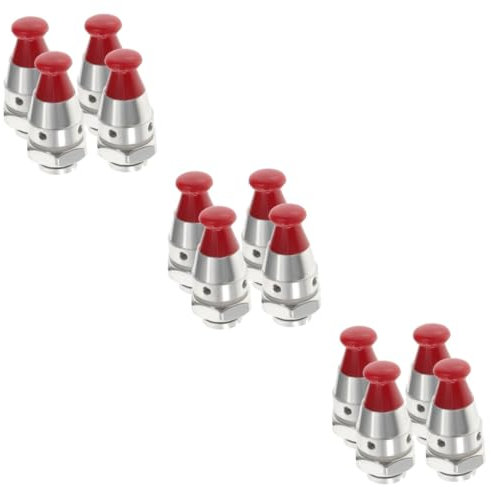 HOMSFOU 12pcs Pressure Cooker Safety Valve High Temperature Resistant Pressure Relief Valves for Cookers Essential Replacement for Efficient