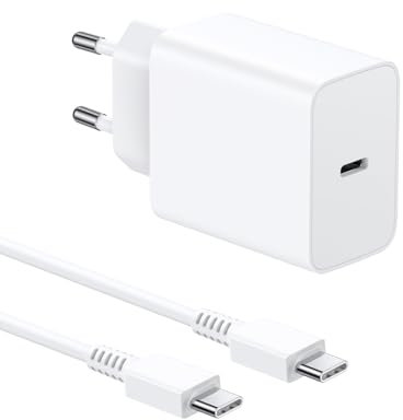 Cargador USB C 45W, Cargador Samsung Carga Rapida con 2M Tipo C Cable para Samsung Galaxy S25/S24/S23/S22/S21/S20 Ultra Plus S24+/Note 20/10/A73/A54/C55, VNOOK USBC Cargado Rapido Enchufe Cabezal