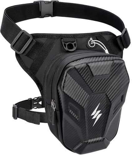 GXCROR Beintasche Motorrad, Bauchtasche Gürteltasche Herren Damen, Oberschenkeltasche, Wasserdicht Tasche Bein für Radfahren Wandern