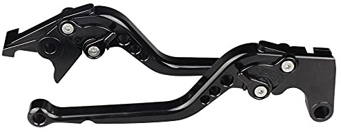 Motorrad Bremshebel Kupplungshebel Für FMX 650 2005-2006 Motorrad Bremse Kupplung Hebel Aluminium Einstellbare Motorrad Bremshebel Griff Zubehör Griffe(Long Black)
