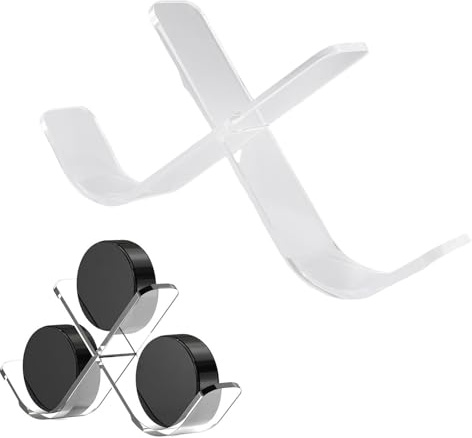 Acryl Hockey Puck Display Halter W-förmig 3 Pucks | Transparente Vitrine für signierte Sammlerstücke, Hält 3 Hockey Pucks, Präsentation im Wohnzimmer Büro, W-förmiger Ständer