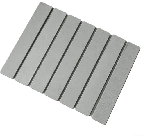 Yuanpgky Collapsible Absorbent Diatomaceous Kitchen Dish Drying Mat 40x30cm, Food-Safe Material, Quick Moisture Absorption for Countertops, Heatproof Pad, Bath Mat,(Gray)