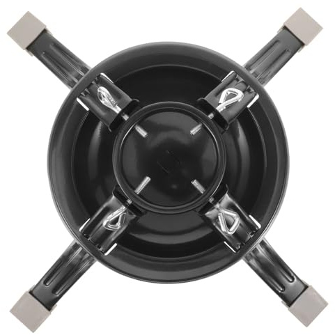 Artibetter Support de Sapin Métal avec Base Circulaire Ajustable Pied pour Sapin Naturel Rustique Étagère de Sol