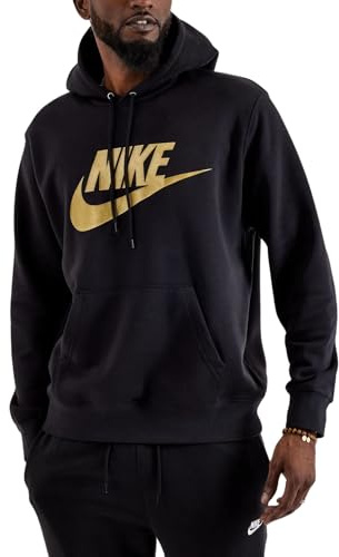 NIKE Herren-Sweatshirt mit Kapuze Club Schwarz