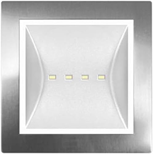 Balizas ALZIR-INOX LX/C CS (24V,BT) - Tensión alimentación: 24V 50/60Hz, 18-30V CC - Color difusión: Blanco - Color embellecedor: Sí - Caja de empotrar: Blanco frío - Color LEDs: Inexistente