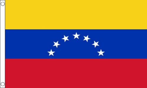 AZ FLAG - Drapeau Venezuela Ancien - 90x60 cm - Drapeau Vénézuelien 100% Polyester Avec Oeillets Métalliques Intégrés - Pavillon 50 g