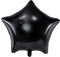 Folienballon Stern 40cm - Ballon für Helium oder Luft - Luftballon für Babyparty Geburtstag Hochzeit - Folienluftballon als Geburtstagsdeko Partydeko Hochzeitsdeko - Schwarz