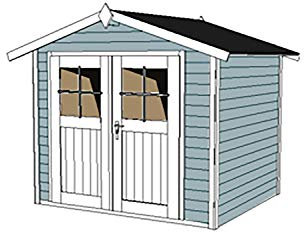 Weka Weka Gartenhaus 122 Gr. 3, grau, 28 mm