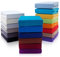 Hometex Premium Textiles Spannbettlaken Spannbetttuch Doppelpack 90-100 x 200 cm, Bettlaken Jersey aus 100% Baumwolle, Matratzen bis 23-25 cm, Oeko-TEX Made IN Green, Hellblau