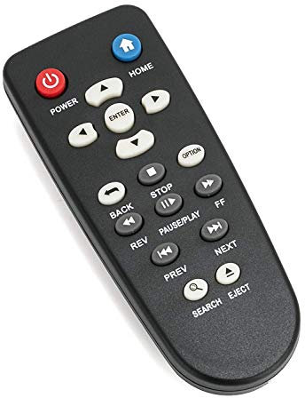 New Replacement Remote Control for WD Western TV Live Plus Player Streaming Media Box WDBHG70000NBK-HESN 1st 2nd 3rd 4th Gen WDTV