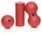 BODYMATE Faszien MINI-SET Pepper-Red - Mini-Faszien-Rolle L15xD6cm, Ball D8cm und Duo-Ball D8cm im Set