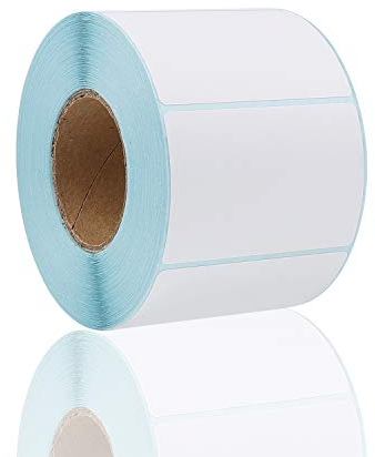 Etiketten Selbstklebend 800 Stück Thermo Etiketten Selbstklebend Haushaltsetiketten Rollen Universal für Das Büro Küche Drucker 6 x 4cm