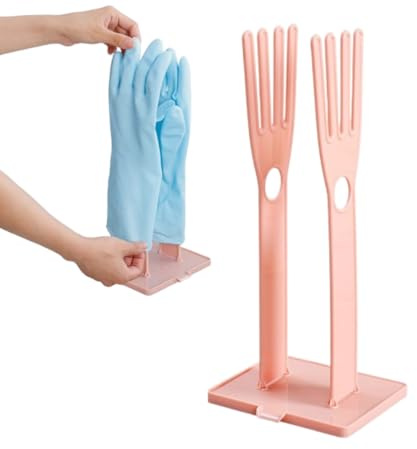 LotCow Kitchen Glove Holder Detachable Rubber Gloves Racks Drain Storage Stand Towel Drying Rack Sink Accessories Kitchen Cleaning Tool for Home Kitchen