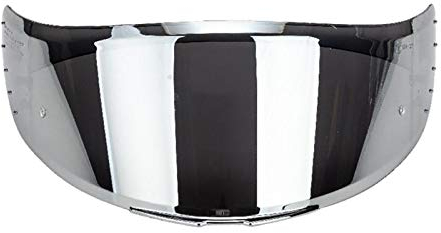 Motorradhelm Visier Helm Linse Visier Anti-UV Full Face Shield Visier für MT V-14 Rapid/Blade 2/Targo Helm Antibeschlag Ersatz Helm Visier Spiegelbrille (versilbert)
