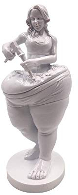 YTOOZ Abnehmende Göttin Statue Dekoration, Harzfigur Skulptur Modell, Schlafzimmer Shop Beauty Dekoration, Geschenk zum Abnehmen Mädchen 7 * 7 * 19,5 cm Geschenk