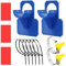 Schwimmbad Rohrhalterung,Pool Pipe Holder,Pool Schlauchhalter Knickschutz aus Kunststoff,Anti-Reißen,Anti-Strain,für weniger als Ø38mm Poolschlauch (blau)