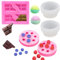 5 Moldes para Hacer Velas 3D - Forma de Bola de Helado y Chocolate, Molde de Silicona en Forma de Fruta para Velas de Cera, Jabón y Decoración