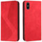 Mo-Somnus Kompatibel mit iPhone XS Max Hülle, Magnet PU Leder Flip Wallet Case Tasche Handyhülle, Stoßfeste Klappbar iPhone XS Max (6,5 Zoll) Brieftasche Klapphülle mit [Kartenfächer] (Rot)