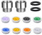 Flintronic Ducha Limitador Reductor de Flujo Set, Reductor de Presion de Agua para el Hogar y el Baño, 8 Flujos Diferentes, con 2 Diámetro de Rosca Adaptador