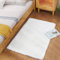 Ghouse Kurzflor Wohnzimmer Teppich Schlafzimmer Matte Moderner Home Flauschig Weich Teppiche für Kinderzimmer Anti-Rutsch Unterseite Waschbarer Teppich 60x90 cm Weiß